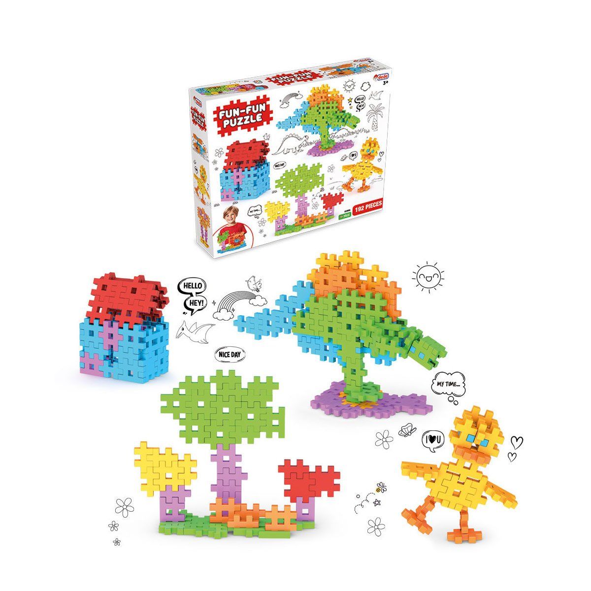 03906 Fun Fun Puzzle 192 Parça