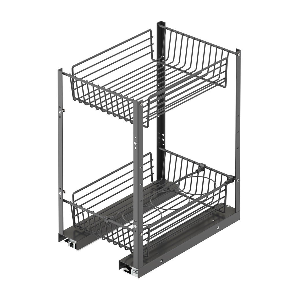 Lux Tezgah Altı 2 Sepetli Şişelikli Ünite 40 cm