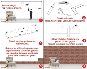 Tuğla Görünümlü Strafor Duvar Paneli 653-225