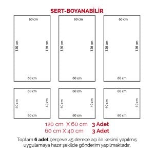 Walldeco Boyanabilir Sert Dekoratif Çıta Paketi-Hazır Kesimli- ÇP2