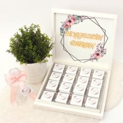 ÇİÇEK - Karton Kutu Madlen Bebek Çikolatası