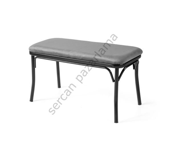 7535 - Atlas Bench 92 cm - Gri/Siyah