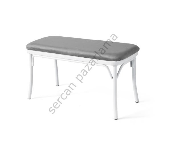 7536 - Atlas Bench 92 cm - Gri/Beyaz