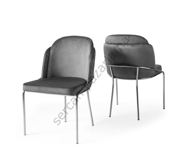 2416 - Polo Sandalye - Gri/Gümüş