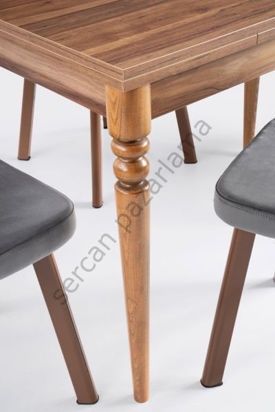 1165-2319 - Cunda Masa Sandalye Takımı - Ceviz