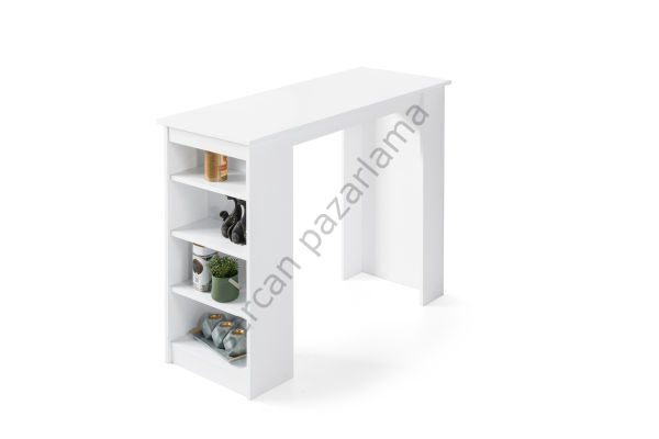 1236 - Vista Bar Masası 50x120 - Beyaz