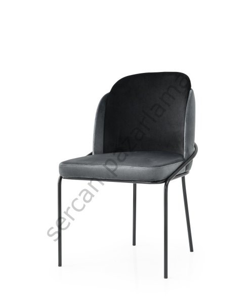2412 - Polo Sandalye - Gri-Siyah/Siyah