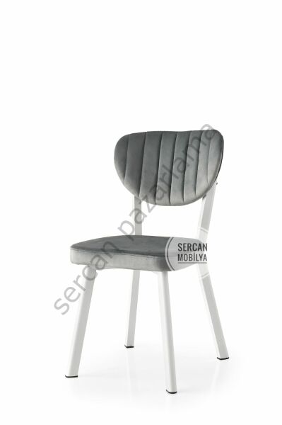 2311 - Elma Sandalye - Beyaz/Gri
