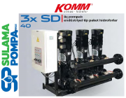 STAR 3 SD 40/6 3x30 HP 380V ÜÇ POMPALI ENDÜSTRİYEL TİP SESSİZ PAKET HİDROFOR