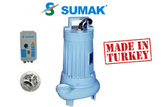 SUMAK SBRT 75/2-P 380W PARÇALAYICI BIÇAKLI FOSEPTİK DALGIÇ POMPA