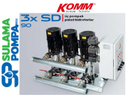 STAR 3xSD 90/8 T 3x4 HP 380V ÜÇ POMPALI PAKET HİDROFOR