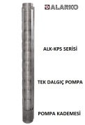Alarko 6017/35  30Hp  6'' Paslanmaz Çelik Derin Kuyu Tek Dalgıç Pompa (Tek Pompa-Pompa Kademesi) ALK-KPS Serisi