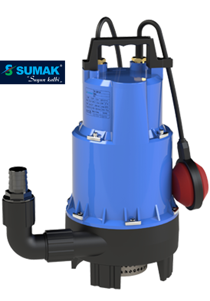 SUMAK SDF15Y 1.5hp 220v Plastik Gövdeli Drenaj Dalgıç Pompa