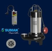 SUMAK SBRM  19/2-P   1.8HP 220V  PARÇALAYICI BIÇAKLI FOSEPTİK DALGIÇ POMPA