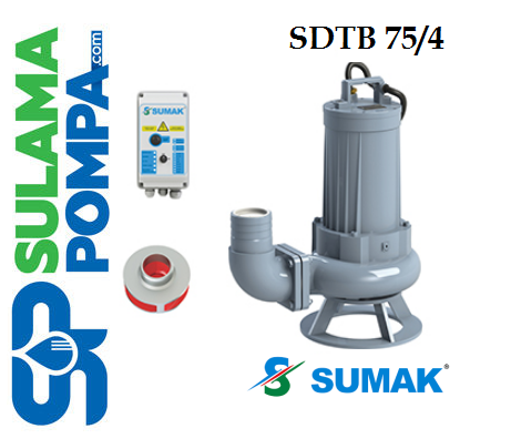 SDTB 75/4 7.5 HP 380V FOSEPTİK DALGIÇ POMPA 1450 d/d