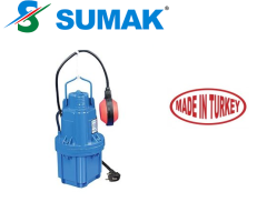 SUMAK SDF4 1'' ÇIKIŞLI 10 MT KABLOLU ELEKTROMANYETİK (TİTREŞİMLİ) DALGIÇ POMPA(FLATÖRLÜ)