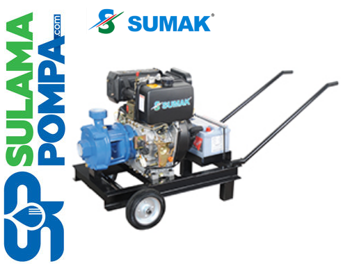 SUMAK SMKT750/2D  3000 DEVİR 7.5 HP MARŞLI DİZEL SU POMPASI