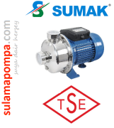 SUMAK SMINOX/K-150/2T-S    1.5 HP  380V  PASLANMAZ SICAK SU SANTRİFÜJ POMPA