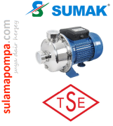 SUMAK SMINOX/K-220/2T-S    2.2HP  380V  PASLANMAZ SICAK SU SANTRİFÜJ POMPA