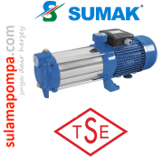 SUMAK SYM6-150/8 1.5 HP 220V Yatay Milli Kademeli Pompa