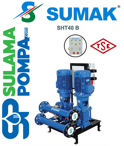 SUMAK SHT40/4B 2x20 HP 380V ÇİFT POMPALI HİDROFOR