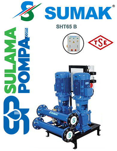 SUMAK SHT65/2B 2x40 HP 380V ÇİFT POMPALI HİDROFOR