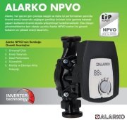 Alarko   NPVO 25-60 ERP   Dişli Tip  Frekans Kontrollü Sirkülasyon Pompası (Değişken Devirli)