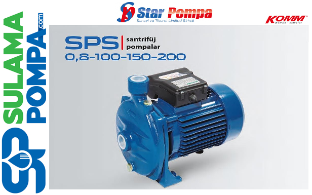 STAR SPS 200 M 2. HP 220V TEK KADEMELİ SANTRİFÜJ POMPA