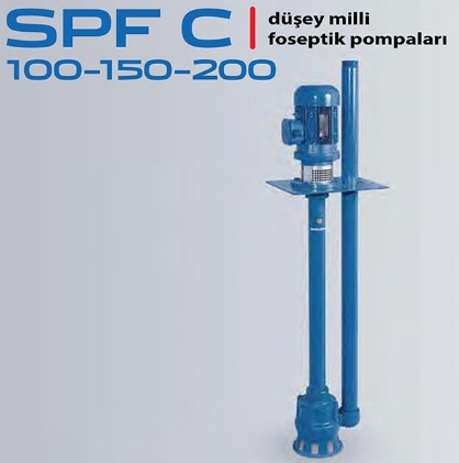 STAR SPF-C 100/2 M 1.HP 220V DÜŞEY MİLLİ FOSEPTİK POMPA