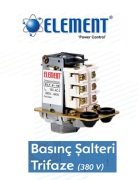 Element  ELT-3C-3Y     3-11 Bar Tahliyeli  Üç Yollu  Trifaze Basınç Şalteri