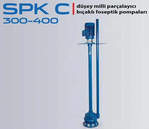 STAR SPK- C 400 T 4.HP 380V DÜŞEY MİLLİ BORULU PARÇALAYICI BIÇAKLI FOSEPTİK POMPA