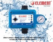 Element  ELT-PCAF   Dikey Çıkışlı Önden Ayarlı Manometreli Kablolu Fişli  Otomatik Pompa Kontrol Cihazı