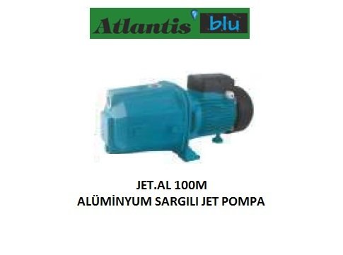 ATLANTİS BLU JET100A   1HP 220V DÖKÜM GÖVDELİ  ALÜMİNYUM SARGILI JET POMPA (OKYANUS SERİ)