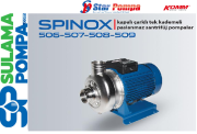 STAR SPINOX 507 T 2.HP 380V KOMPLE PASLANMAZ KAPALI ÇARKLI SANTRİFÜJ POMPA