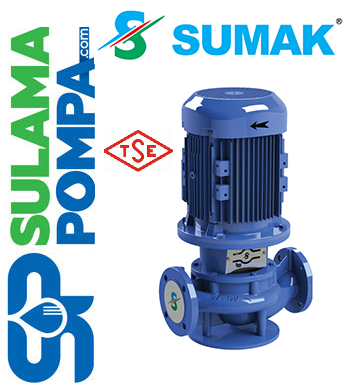 SUMAK SML160/80  10 HP  380V  IN-LİNE SANTRİFÜJ POMPA