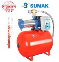 SUMAK SYMH6-100/6 1 HP 220V YATAY KADEMELİ PAKET HİDROFOR