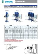 Sumak SHT16C  850/8   3X6.3kW  380V  Üç Pompalı Düşey Milli Kademeli Hidrofor