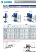 Sumak SHT16C  850/8   3X6.3kW  380V  Üç Pompalı Düşey Milli Kademeli Hidrofor