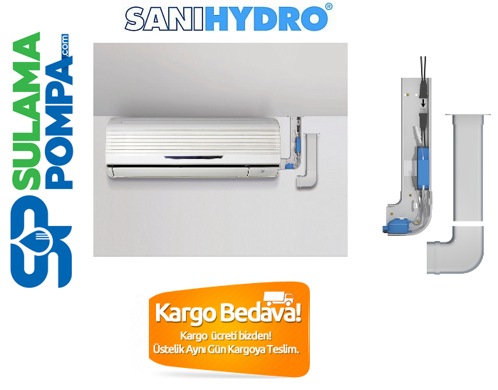 SANİHYDRO SANİCONDENS Clim pack S   24.000 Btu’ya kadar olan klimalar