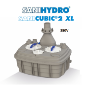 SANİHYDRO SANİCUBİC 2 VX T  380V  TRİFAZE  ATIK SU POMPA -ÇİFT POMPA- VORTEX