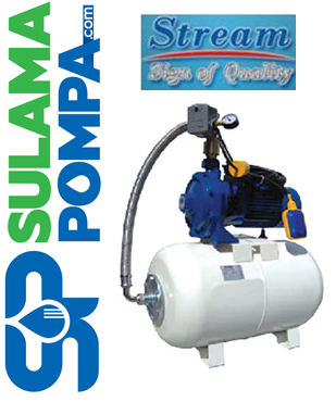 STREAM H SCM 2-60T-100lt 3.HP 380V ÇİFT KADEMELİ PAKET HİDROFOR