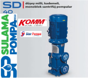 STAR SD 40/5 25.HP 380V DÜŞEY MİLLİ KADEMELİ POMPA