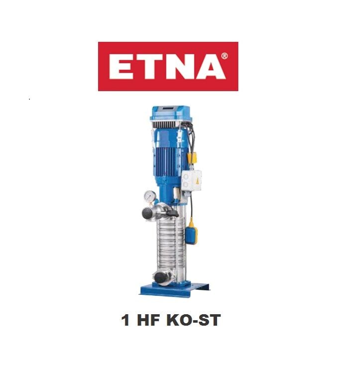 Etna 1HF KO-ST12/5-30     4Hp 380V  Tek Pompalı Dik Milli Frekans Kontrollü Komple Paslanmaz Çelik Hidrofor