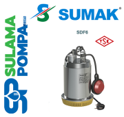 SUMAK SDF6 0.5 HP PASLANMAZ GÖVDELİ DRENAJ DALGIÇ POMPA