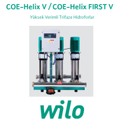 Wilo COE3-Helix V 1610-1/16/E/K/S/7.5 kW  380V  Üç Pompalı Paslanmaz Çok Kademeli Yüksek Verimli Dikey Hidrofor