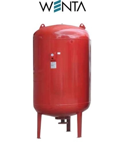 Wenta WE-2000  2000 Litre 10 Bar Dik Ayaklı Tip Hidrofor ve Genleşme Tankı / Manometreli