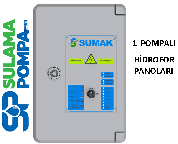 SUMAK SPTH 1x4 KW 380V 1 POMPALI HİDROFOR PANOLARI