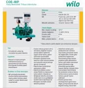 Wilo COE2-WP104  2x4kW 380V  Çift Pompalı İki Kademeli Monoblok Yatay Paket Hidrofor