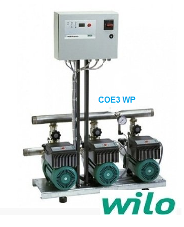 Wilo COE3-WP107  3x7.5kW 380V  Üç Pompalı İki Kademeli Monoblok Yatay Paket Hidrofor