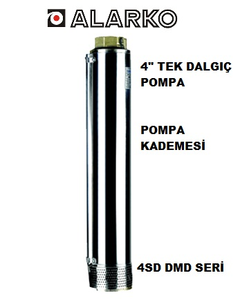 ALARKO 4SD4/50 DMD  7.5HP  4'' DERİN KUYU DALGIÇ POMPA-TEK POMPA (KADEME)